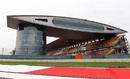 The main grandstand at the Shanghai International Circuit