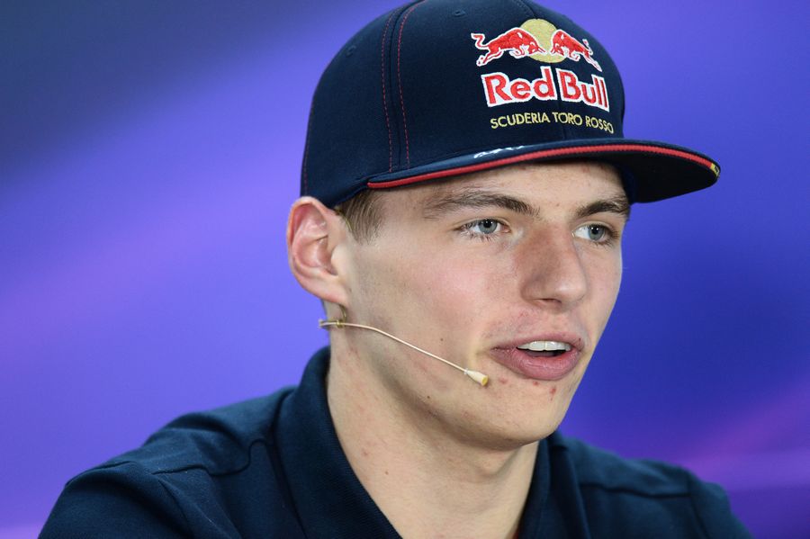 Max Verstappen in the press conference
