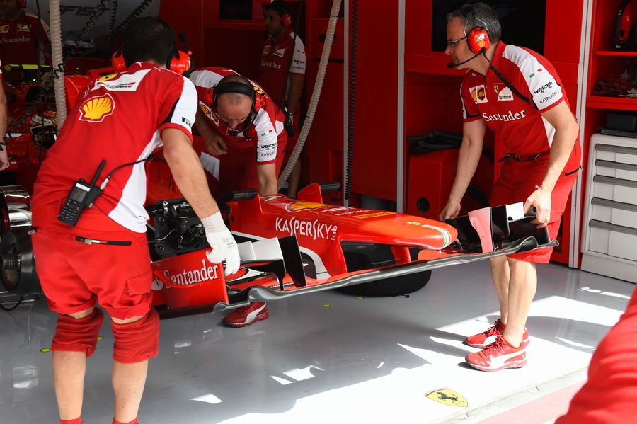 Ferrari changes Kimi Raikkonen's front nose