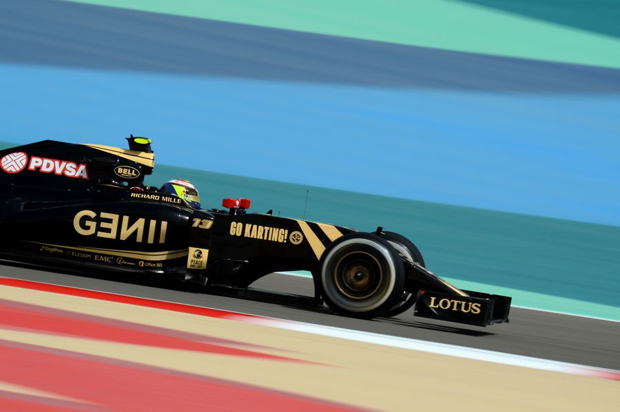 Pastor Maldonado on track for Lotus