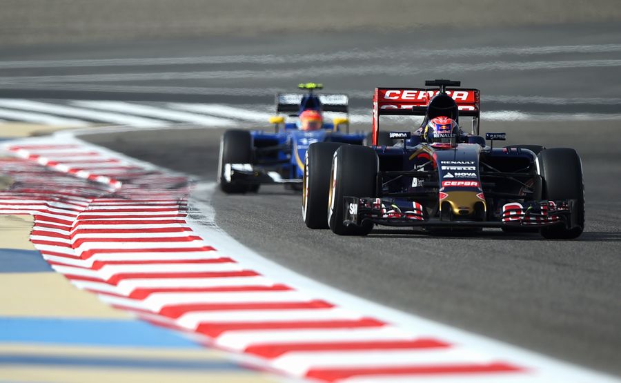Max Verstappen leads Sauber's Felipe Nasr