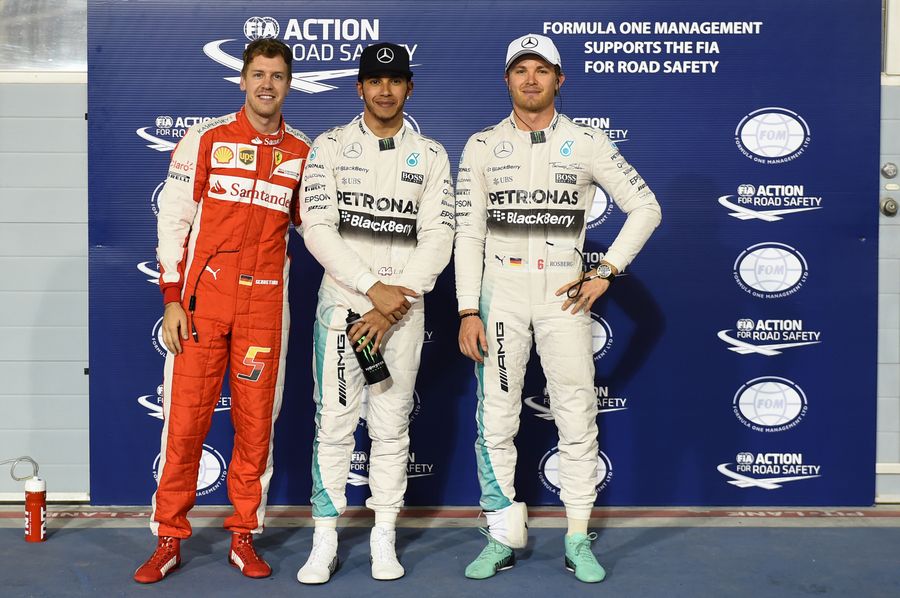 The top three poses after qualifying