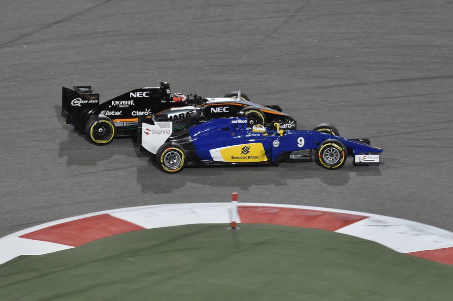 Nico Hulkenberg and Marcus Ericsson side by side