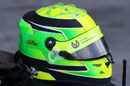 The helmet of Mick Schumacher 