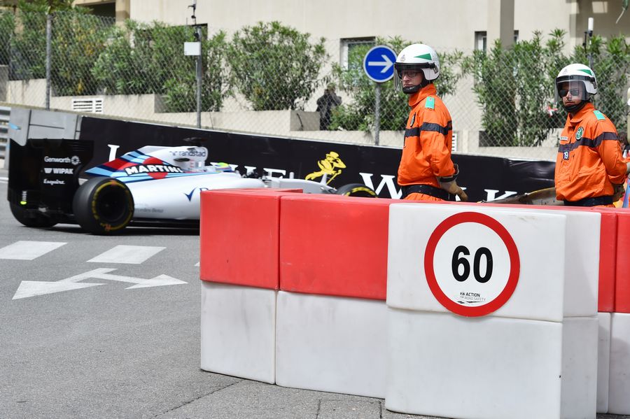 Felipe Massa runs through the Monte-Carlo