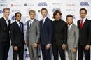F1 drivers ahead of the Amber Lounge Fashion Show in Monaco