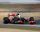 Lewis Hamilton at full speed in China