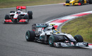 Nico Rosberg leads Jenson Button
