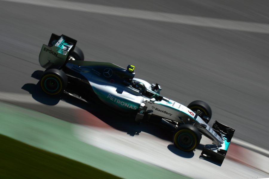 Nico Rosberg looks comfortable on the track