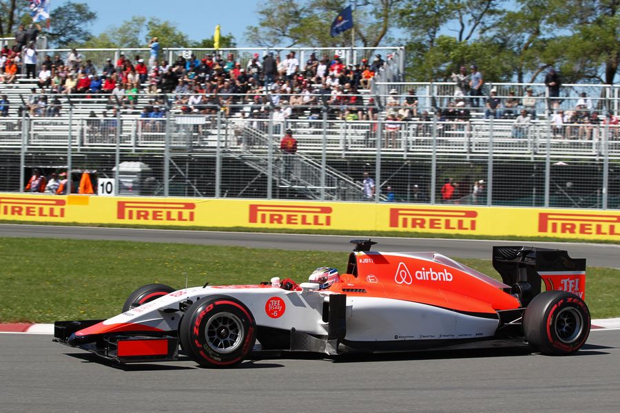Will Stevens on track in the Manor Marussia