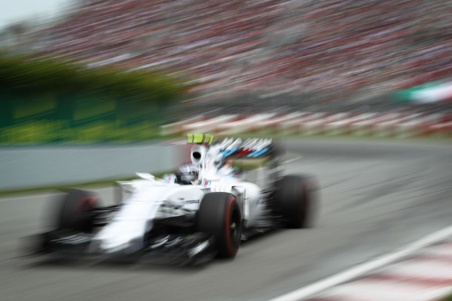 Valtteri Bottas on the pace in the Williams