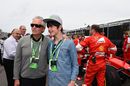 Michael Douglas on the grid with his son