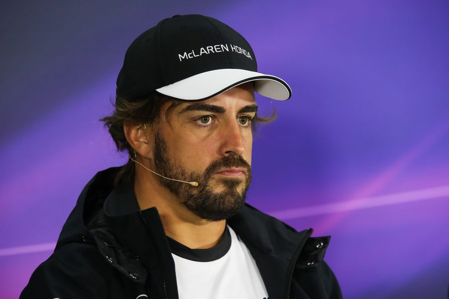 Fernando Alonso in the Thursday press conference