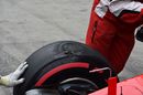 A flat spot on Kimi Raikkonen's supersoft tyre