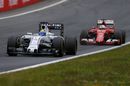 Felipe Massa leads Sebastian Vettel