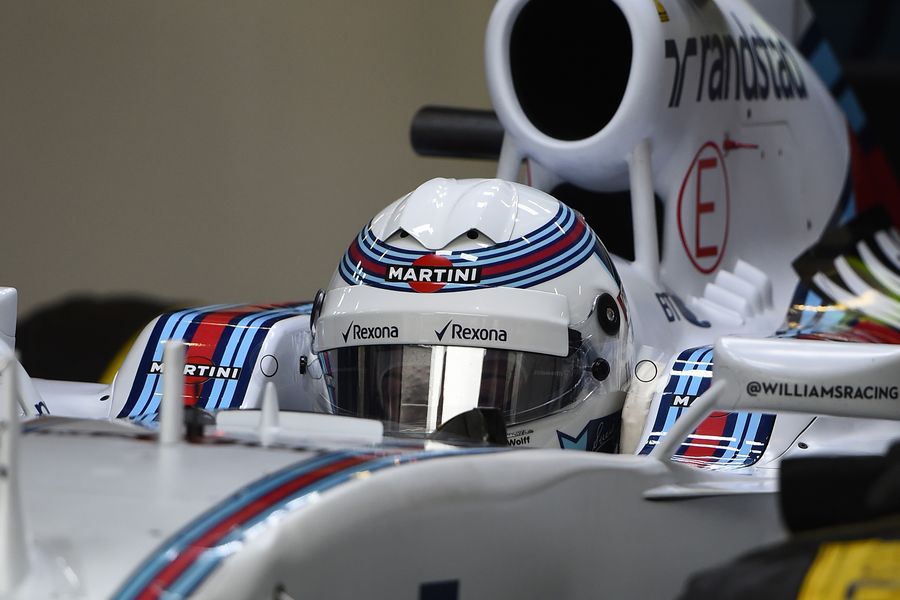 Susie Wolff sits in the Williams cockpit
