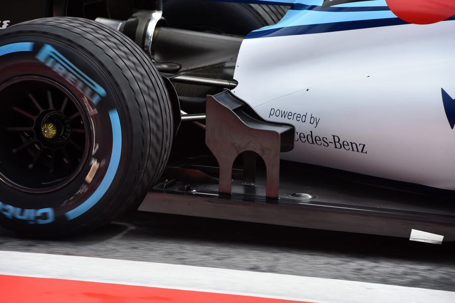 A new winglet on rear floor of the Williams