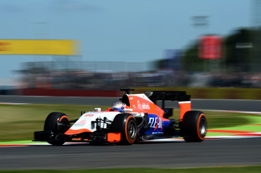 Will Stevens on track in the Manor Marussia