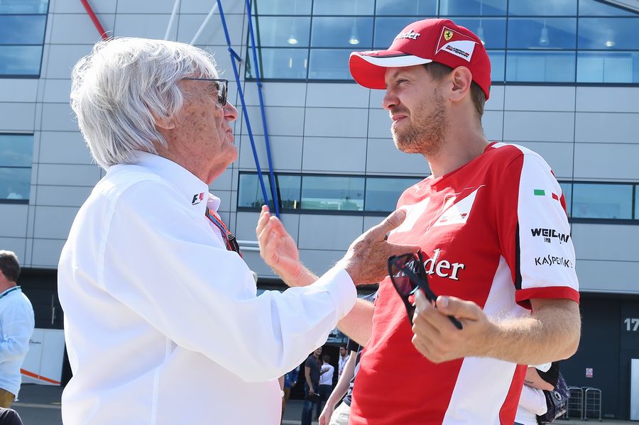 A secret conversation (?) for Bernie Ecclestone and Sebastian Vettel