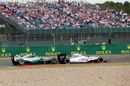 Felipe Massa takes the lead at the start of the race