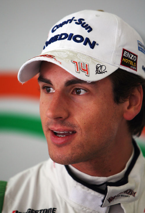 Adrian Sutil ahead of the race