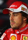 Fernando Alonso in a press conference