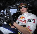 Kimi Raikkonen in his Citroen C4 rally car
