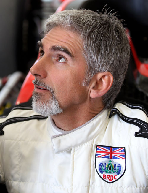 BRDC president Damon Hill at the launch of the new circuit at Silverstone