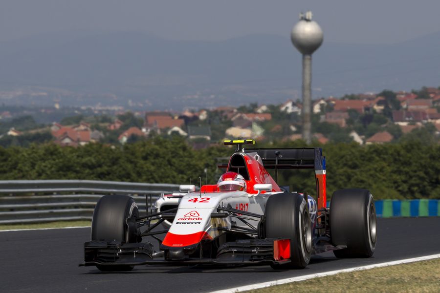 Fabio Leihmer on track in the Manor Marussia