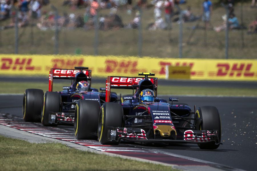 Carlos Sainz leads teammate Max Verstappen