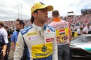 Felipe Nasr on the grid prior to race