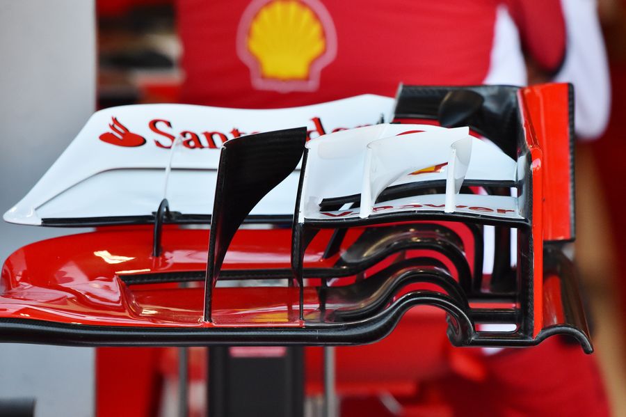 Front wing detail on the Ferrari SF15-T