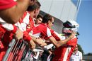 Ferrari celebrates Sebastian Vettel's second finish in Monza