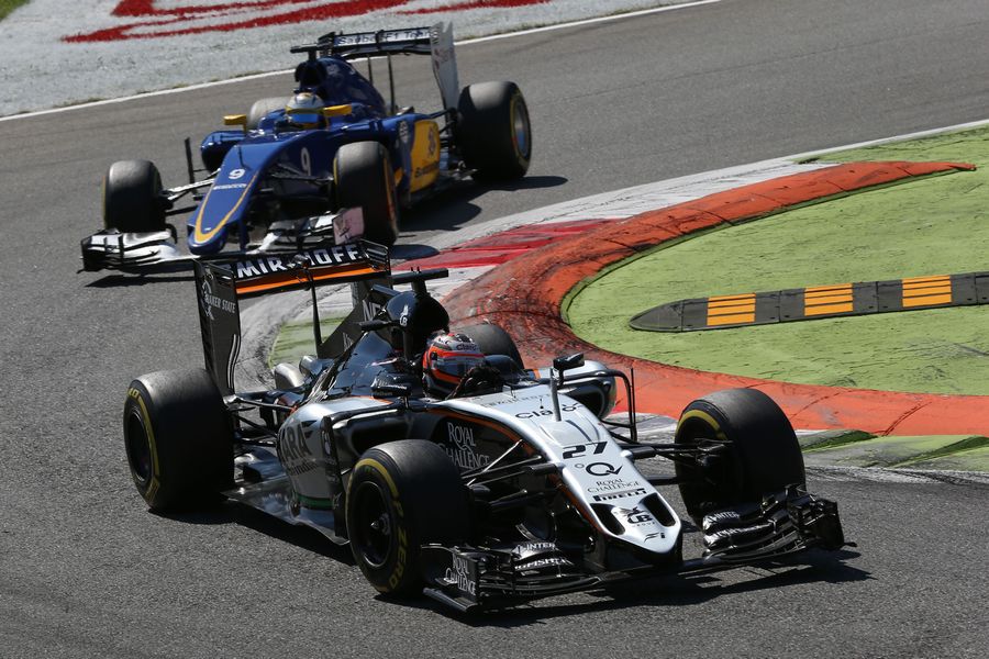 Nico Hulkenberg leads Marcus Ericsson