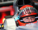 Michael Schumacher in the Mercedes cockpit