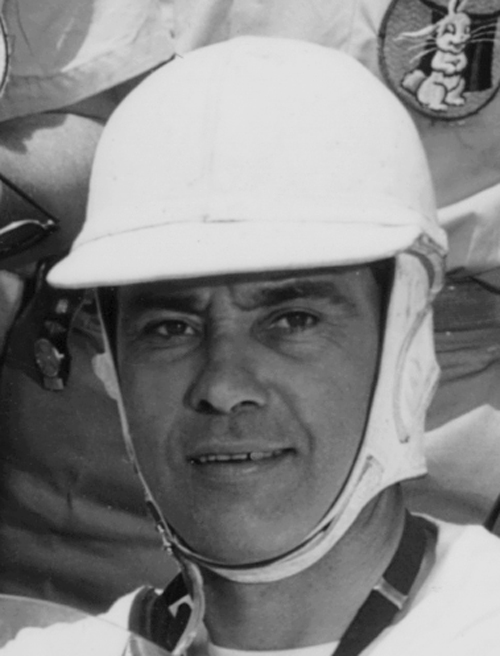 Bill Vukovich at the 1955 Indianapolis 500 