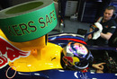 Sebastian Vettel's Red Bull fitted with KERS 