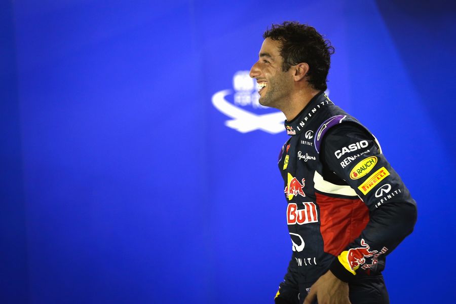 Daniel Ricciardo in parc ferme after qualifying
