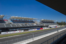 Grandstand and track view at Autodromo Hermanos Rodriguez