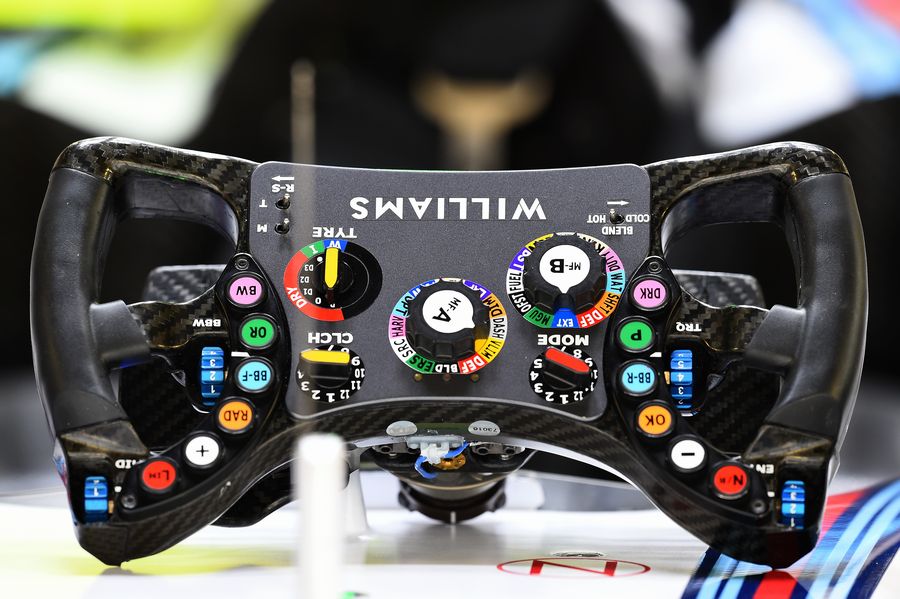 Williams FW37 steering wheel
