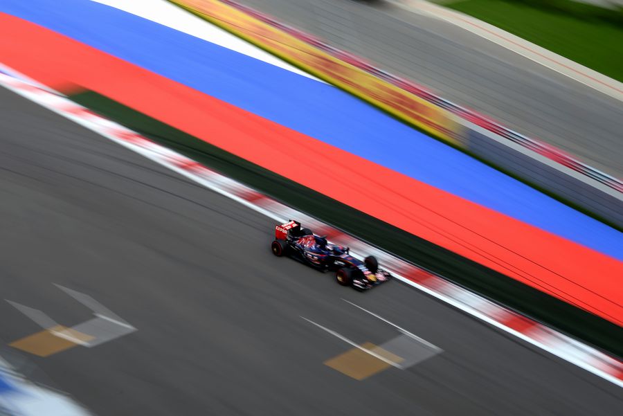 Max Verstappen on track in the STR10