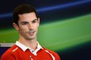 Alexander Rossi speaks with media ahead of his home race