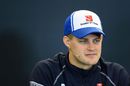 Marcus Ericsson in the press conference