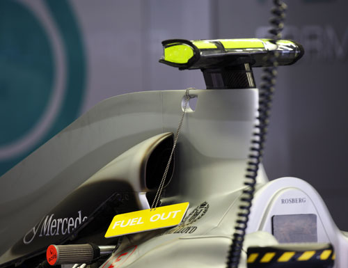 Mercedes new air intake and engine cover