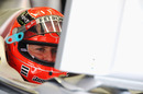 Michael Schumacher analyses his lap data