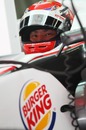 Kamui Kobayashi in his 'Burger King' sponsored Sauber C29