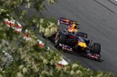 Mark Webber on his way to setting the second fastest time in Free Practice 2