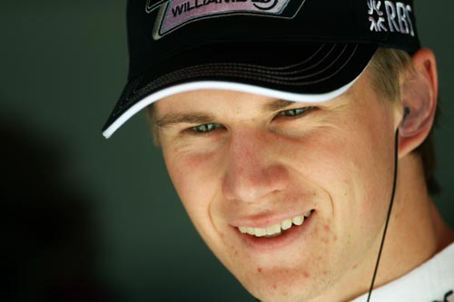 Nico Hulkenberg finds reasons to be cheerful