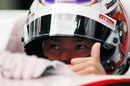 Kamui Kobayashi in high spirits during qualifying