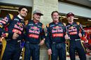 Carlos Sainz and Max Verstappen with their Fathers Carlos Sainz and Jos Veratappen